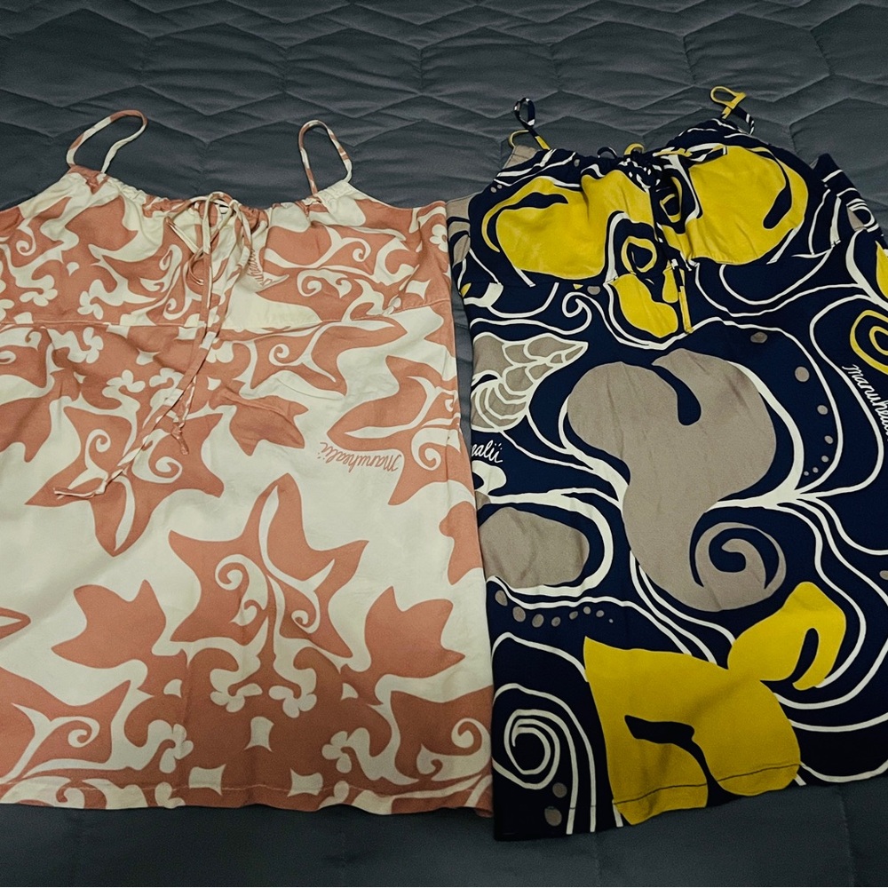 Lot of 2 XS Gently Used Vintage Manuheali’i Tops